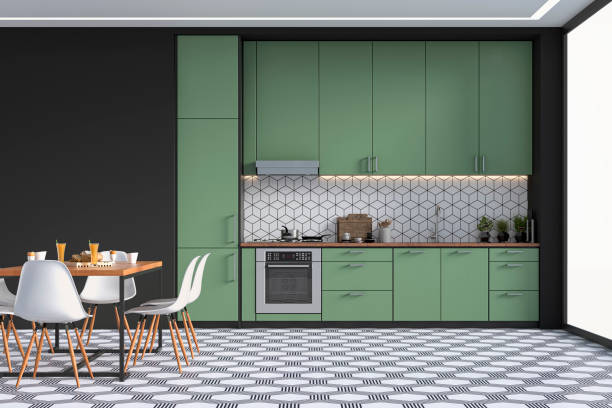 Green cabinets | Simple Flooring Solutions